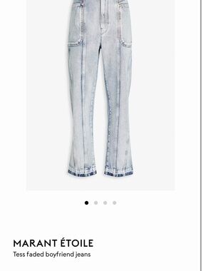 Marant Étoile Tess Faded Boyfriend Jeans - Light Blue